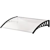 Stogelis virš durų Outsunny 90x150x25cm., baltos/juodos spalvos