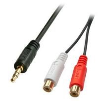 Adapterio Kabelis - Lindy 3,5 Mm Lizdas M Į 2 RCA Kištukus M Stereo Garso / Kompozitinis A/V