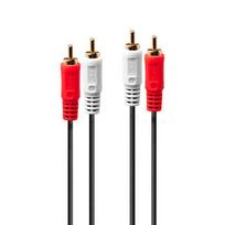Garso Kabelis - Lindy Premium Stereo RCA 3 m Auksu Padengtas