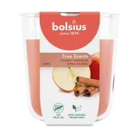 Žvakė, aromatinė Bolsius True Scents Apple Cinnamon, 48 h, oranžinė sp.