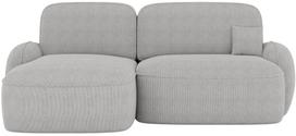 Kampinė sofa - lova Tesalia Royal 01, pilka sp., kairinė, 150 x 247 cm x 93 cm