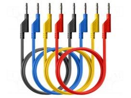 Test lead: kit | banana plug 4mm,both sides | Umax: 50VAC,120VDC