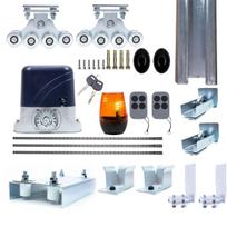 Complete automation kit for self-supporting gates PNI AP800D, motor, wheels, photocells, remote control, lamp, 6 meters rack, 3x2 m rail for a useful opening of 4-5m, 230V, 1100 N and 800KG sliding ga