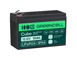 Akumuliatorius CUBE (LiFePO4) 12,8 V 10 Ah | Jungtys: Faston 250 (F2); Bendra talpa: 128 Wh