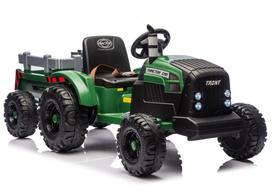 Žaidimų zona | PC | Konsolės | Priedai // Vaikiškos elektrinės transporto priemonės // Traktor Na Akumulator CH9959B Z Przyczepą Ciemno Zielony 24V
