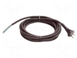 Cable | H05RN-F | 2x1mm2 | CEE 7/17 (C) plug,cables | rubber | 3m | 16A