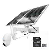PNI IP60 live PTZ video surveillance camera package with solar panel, 2MP, GSM 4G and 128GB PNI MicroSD card