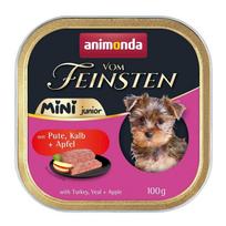 ANIMONDA Vom Feinsten Junior Mini Turkey with veal and apple - wet dog food - 100g