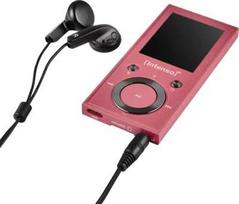 Intenso Video Scooter BT MP3 Player 64GB – Bluetooth 5.0, 1.8" LCD Display, USB-C, microSD Card Reader, 18 hrs Battery Life, Music & Video Player, Pink