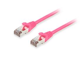Equip Cat.6A S/FTP Patch Cable, Pink, 30m