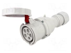 Connector: AC supply 3-phase | plug | female | 63A | 400VAC | IEC 60309