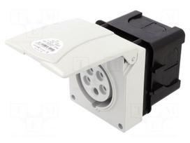 Connector: AC supply 3-phase | socket | female | 16A | 400VAC | IP44