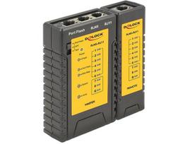 DeLOCK 86407 network cable tester Twisted pair cable tester Black
