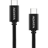 ADATA USB 2.0 cable, USB-C male > USB-C male (black, 1 meter, PD 3.0, QC 3.0, charging with up to 100 watts)
