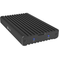 ICY BOX IB-2817M-C32, drive enclosure black, 2 bay enclosure for M.2 NVMe via USB 3.2 Gen 2x2 Type-C
