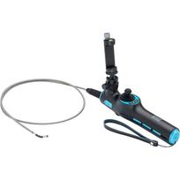 Hazet HD video endoscope set with 360° swivel probe ? 3.9mm, 4-piece, inspection camera black/blue, photo and video recording via app