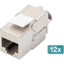 Digitus CAT 6A Keystone Module shielded tool-free 12 pieces.