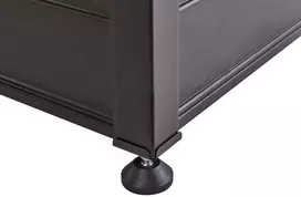 Beliani Sodo dėžė CAMPALTO 113 cm 50 cm tamsiai ruda