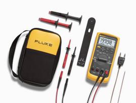 Fluke 87-V/E2K/EUR Rinkinys pramonės elektrikui + minkštas dėklas + magnetinis laikiklis, FLUKE