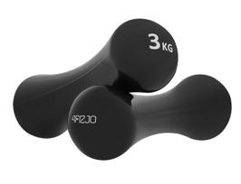 4FIZJO ketaus svarmenys su vinilo danga 2 x 3 kg, juodi