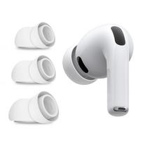 Tech-Protect silikoniniai ausinių antgaliai AirPods Pro 3 (S/M/L), balti