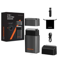 2-in-1 elektrinė barzdaskutė MAXGROOM M-5580, IPX6, juoda