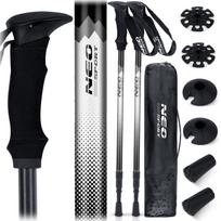Teleskopinės žygio lazdos Neo-Sport NS-381, 65–135 cm, juodos