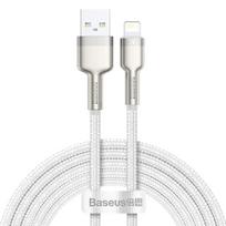 Baseus Cafule USB to Apple iPhone Lightning laidas, 2.4A, 2m, baltas