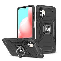 Wozinsky Ring Armor dėklas Samsung Galaxy A32 5G telefonui, juodas