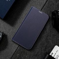 Dux Ducis Skin X2 atverčiamasis dėklas, skirtas Apple iPhone 14 Plus, Mėlynas