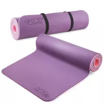 4FIZJO neslystantis jogos ir mankštos kilimėlis TPE 180x60x1 cm, violetinis