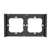Sonoff M5-80 dvigubas jungiklių rėmelis, juodas