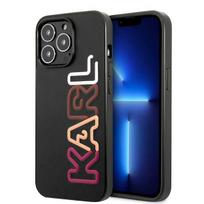 Karl Lagerfeld Multipink Brand dėklas iPhone 13 Pro Max telefonui, juodas