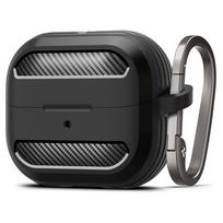 Spigen Rugged Armor dėklas, skirtas Samsung Galaxy Buds 3 / 3 Pro, juodas