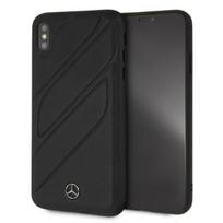 Mercedes New Organic I dėklas iPhone XS Max telefonui, juodas