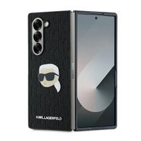 Karl Lagerfeld Saffiano Monogram Head Pin dėklas Samsung Galaxy Z Fold 6, juodas