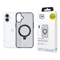3MK Smoke Case Mag&Stand dėklas, skirtas Apple iPhone 16 Plus, skaidrus dūminis