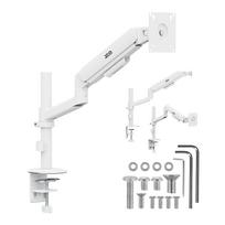 Monitoriaus laikiklis Ergo Office ER-691 W su dujine spyruokle, 17–32", 1–10 kg, baltas