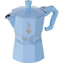 Bialetti Moka Exclusive 9061 kavinukas, 3 puodeliai (130ml), šviesiai mėlynas