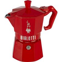 Bialetti Moka Exclusive 3-Cup kavinukas, raudonas