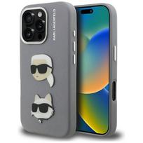 Karl Lagerfeld dėklas iPhone 16 Pro Max telefonui, pilkas