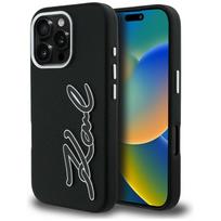 Karl Lagerfeld dėklas iPhone 16 Pro Max telefonui, juodas