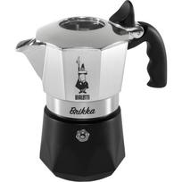 Bialetti New Brikka 2023 kavinukas 2 puodeliams, juodas / sidabrinis
