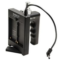 Nanlite BT-BG-FZ60 rankena-laikiklis akumuliatoriams, juoda