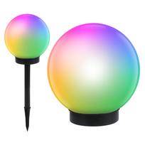 GreenBlue GB124 Saulės sodo lempa rutulys, 20x20x53cm, RGB LED