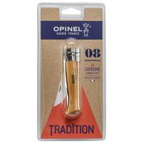 Kišeninis peilis Opinel No. 08, anglinis plienas, buko rankena