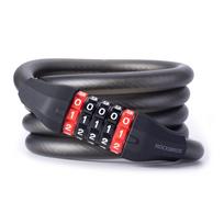 Rockbros RKS507 5-skaitmenų kodinė dviračio spyna, 180cm, juoda