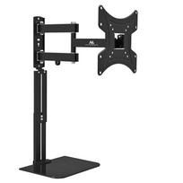 Maclean MC-771A televizoriaus sieninis laikiklis su lentyna, 23"-43", iki 25kg, juodas