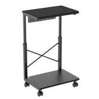 NanoRS RS430 kompiuterio vežimėlis su lentyna, 80kg, juodas