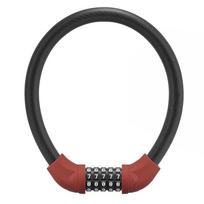Dviračio spyna su kodu Rockbros RKS870-BK, plieninis trosas, 85 cm, Raudona